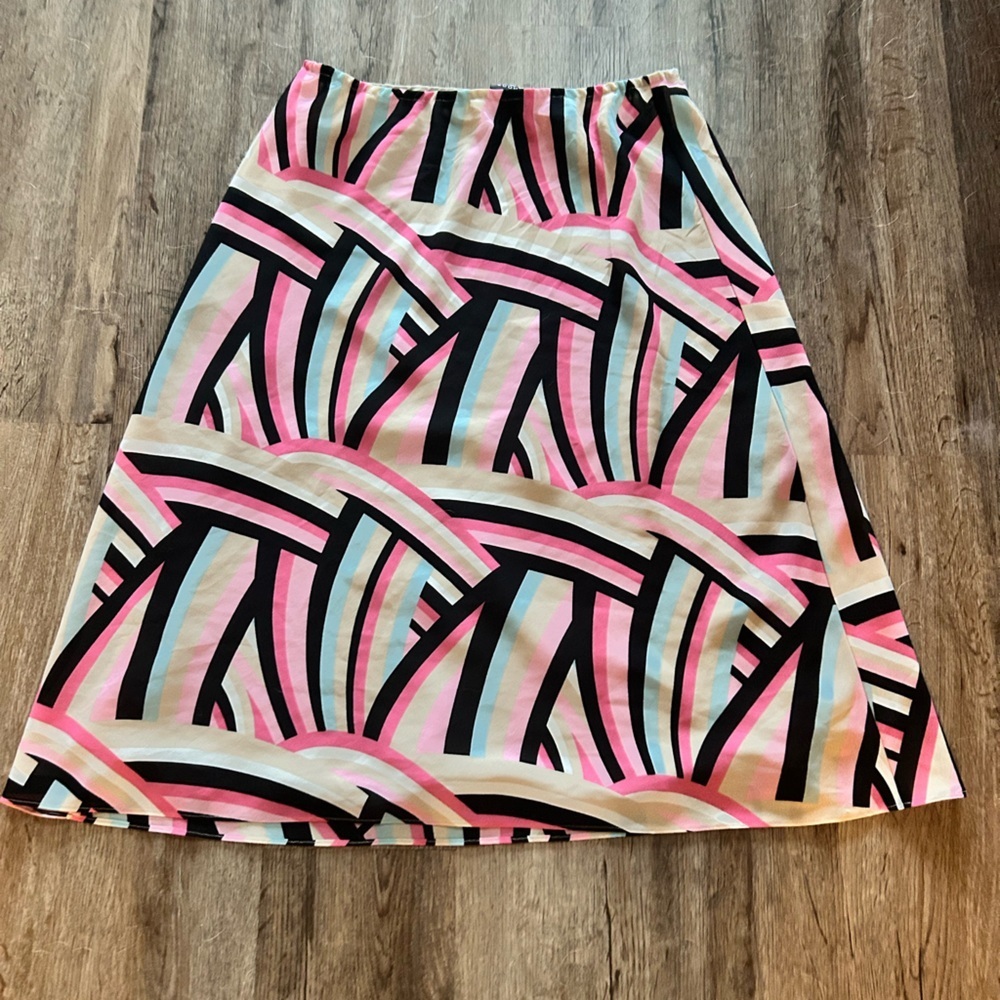 New York & Company The Room Multicolor Geometric Skirt